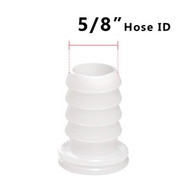 Quickun Plastic 5/8" Pex Barb Plug End Cap Pipe Crimp Fitting, Pack of 5