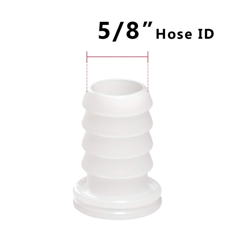 Quickun Plastic 5/8" Pex Barb Plug End Cap Pipe Crimp