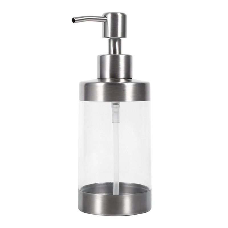 1PC 350ml Soap Dispenser Countertop Pump Lotion Bottle 304 Stainless