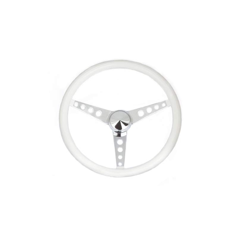 Grant 270 Classic Series 15 inch White Vinyl Steering Wheel
