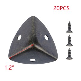 T Tulead 1.2"x1.2"x1.2" Metal Shelf Edge Protector Box Corner Protectors Decorative Angle Corner Guards 20PCS with Mounting Screws