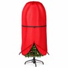 Upright Christmas Tree Storage Bag with Adjustable Straps, Zipper &