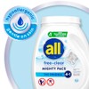 all Unit Dose Laundry Detergent, Mighty Pacs, Free Clear, 132