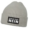 MoonWorks® Men's Beanie with Patch Knitted Hat with Saying "Bevor
