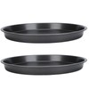 2Pcs Non Stick Pizza Pan Deep Thickened Carbon Steel Baking