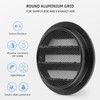 calimaero® WSGB 3" Inch Black Round Metal Air Vent Grill