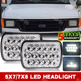 Unbranded 2pcs 100W For STERLING TRUCK A9500 LT9500 5x7 7x6" Led Headlights Hi/Lo Beam