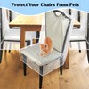 Dining Chair Covers, Waterproof Kitchen Chair Protectors,Clear Plastic Seat Chair