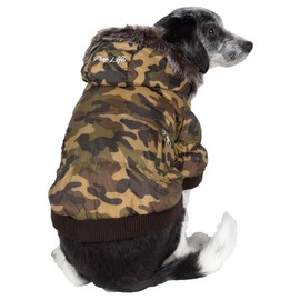 Pet Life ® Metallic Fashion Pet Parka Coat