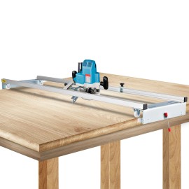 VEVOR 60"/ 152.4cm Adjustable Router Sled for Flattening Slabs w/ Locking System