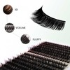 Eye Lash Extension Kit 280Pcs VIVAVENUS Individual Eyelash Clusters 50D
