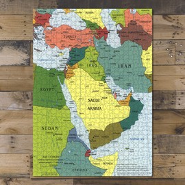 2003 Map of Middle East | 1000 Piece Jigsaw Puzzle for Adults | Jigsaw Puzzle Game for Adults