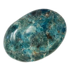 Blue Apatite Palm Stone from Madagascar - Reiki, Healing, Chakra