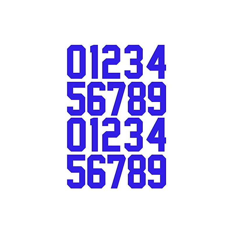 QIUKUI 2set 8 Inch Vinyl Iron on Numbers Heat Transfer