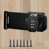 Mechanical Password Rotary Hasp Locks, 3 Digit Keyless Combination Lock