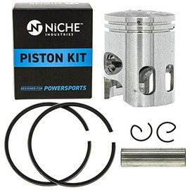 NICHE Piston Kit For 1983-2006 Arctic Cat Bombardier Polaris Scrambler Predator Jog A13100116000 0450801 0450733