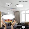 12 Inch LED Flush Mount Ceiling Light Fixture, 5000K Daylight