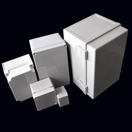 Junction Box Waterproof 175mm x 175mm x 100mm ABS Housing Outdoor Lighting Cable Electrical Connector