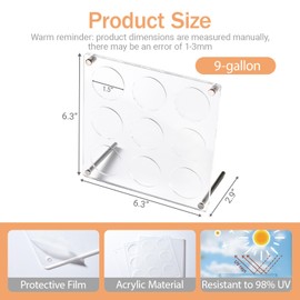 Military Challenge Coins Clear Acrylic Sealed Dust Proofing Display Collectible Display Frames Coin Collectors Veterans Present (9 Slots)