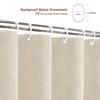BTTN Cream Arch Textured Waterproof Fabric Shower Curtain Set, 72x72,