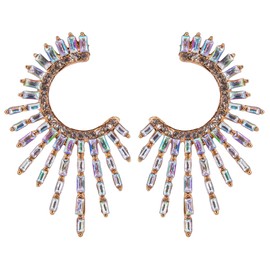 BiBeary large Statement Earrings for Women Fashion Gothic Crystal Prom Party