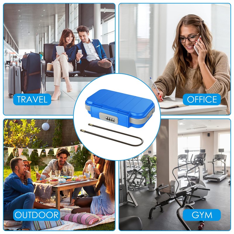 AMIR Portable Safe Box, Combination Security Case LockBox with Code,