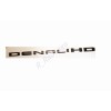 GMC 2pcs New Matte Black DENALI HD Emblems Letters Fit