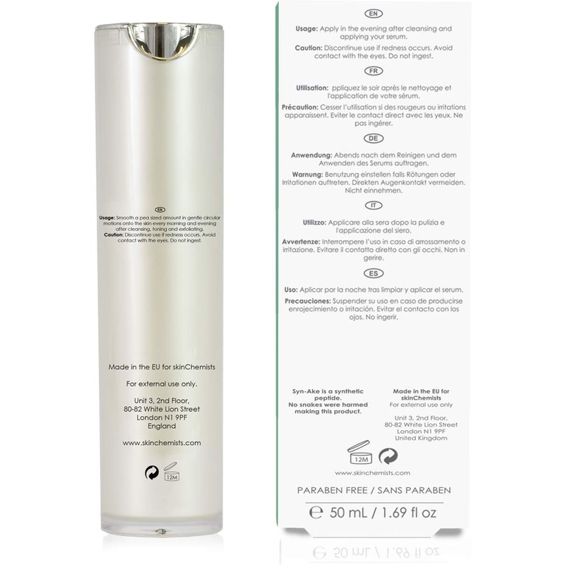 skinChemists Anti-Ageing Wrinkle Killer Night Moisturizer, 1.69 Fl. Oz
