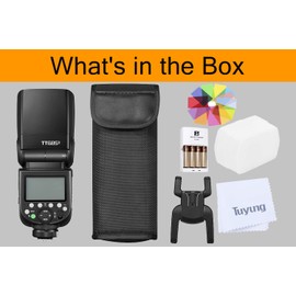 Godox TT685II-S TTL 2.4GHz GN60 High-Speed Sync 1/8000s Flash Speedlite Light with FB 4*AA Rechargeable Batteries&Charger Compatible for Sony DSLR Series Cameras