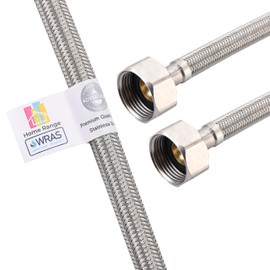 Home Range 1PCS WRAS Approved 300mm Flexible Pipe1/2 x 1/2" BSP Fitting, |4 Lengths| for Bathroom, Kitchen, Toilet Taps – Durable, Leak-Free, High-Pressure Hot and Cold Water Connector