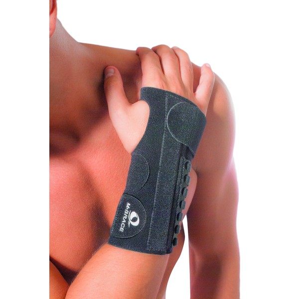 M-Brace AIR V-136LR Wrist Splint Left Regular, Black, Carpal Tunnel Relief Brace Mbrace Air, Wrist Wraps, Wrist Bands, Wrist Support, Wrist Splint Easily Adjustable for Perfect Tension, Breathable