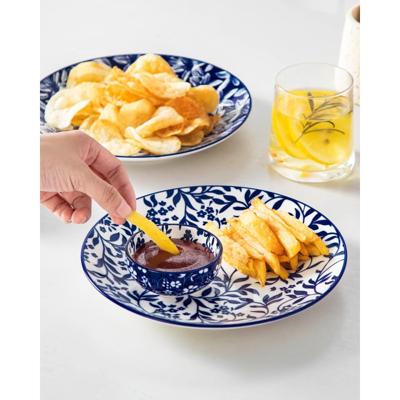 vancasso SELENE Ceramic 2.7 Oz Mini Dipping Bowls Set of