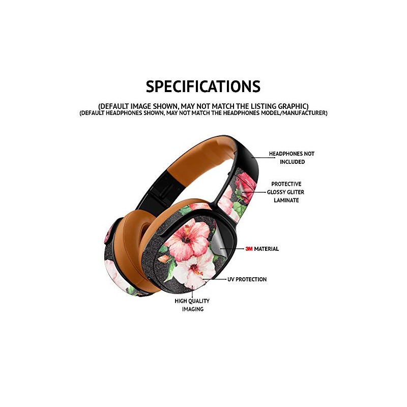 MightySkins Glossy Glitter Skin Compatible with Skullcandy Crusher ANC 2