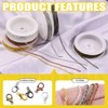 Mardatt 247Pcs 6 Colors 60ft Metal Jewelry Making Chains with