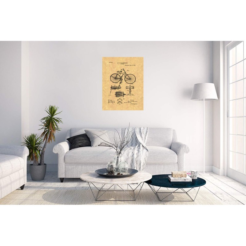 Bicycle Patent Print (5" x 7") M12117