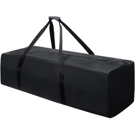 COOLBEBE 45" Sports Duffle Bag - 115L Extra Large Travel Duffel Luggage Bag with Upgrade Zipper, Sturdy & Water Resistant, Black