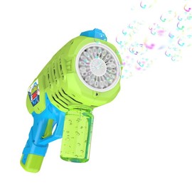 Contixo Bubble Blaster - Bubble Machine 20 Holes with Bubble Refill Solution, Toys Bubble Blasters for Boys & Girls 3-12, Summer Toys for Toddlers, Outdoor Toy, Birthday, GB3 Green