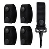 Nylon Belt Keepers with Key Holder,(4+1) Pack,Police Military Equipment Accessories,