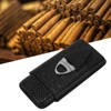 Cigar Case Portable Black Large Capacity PU Leather Caiman Pattern