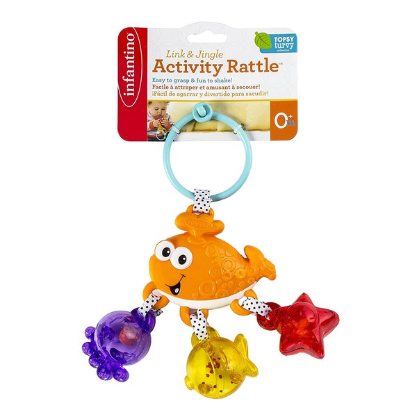 Infantino Link and Jingle Activity Rattle - Whale