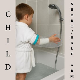 Fortuna Healthcare Waterproof Cast Cover for Shower – Child Half Arm Cast Protector – Reusable Watertight Sleeve – Ideal for Bandages, Plaster Casts & Arm Protection in the Bath or Shower