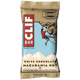 Clif Bar Energy Bar, White Chocolate Macadamia Nut, 2.4-Ounce Bars, Pack of 12