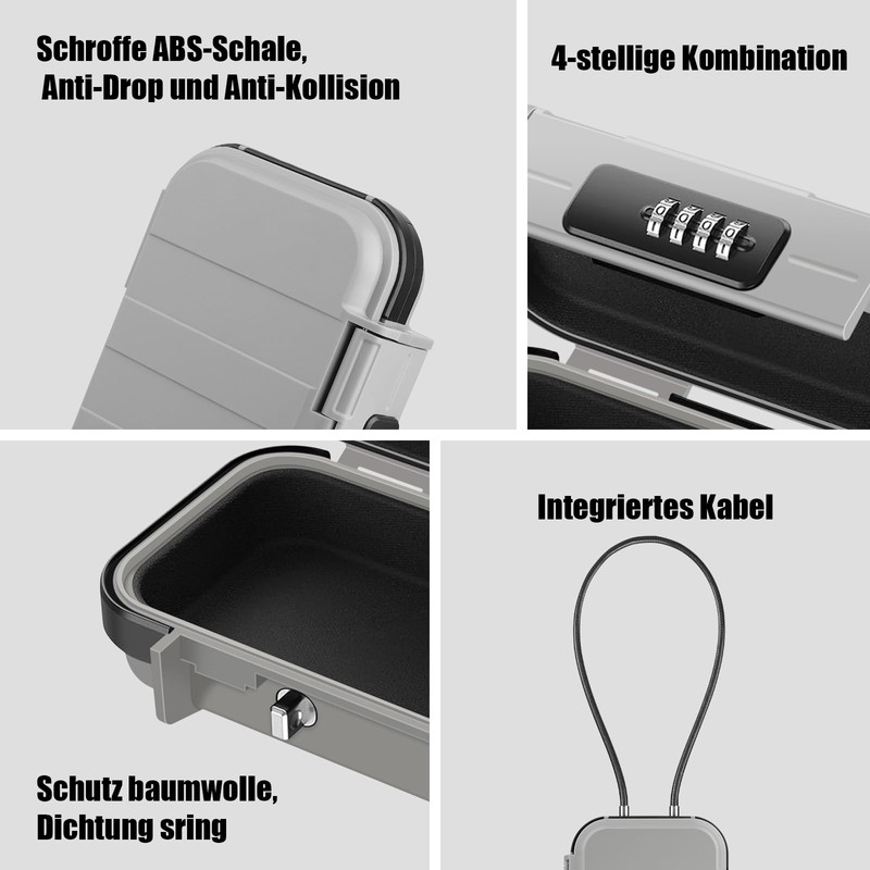 Small Safe Portable 4 Digit Code Safe Security Box with
