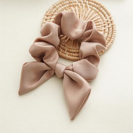 shefun JP225 Silk Scrunchie Ribbon Hair Elastic Hair Elastic Ribbon Hair Accessory for Adults 3 Pieces Stylish Ribbon Scrunchie Hair Ornament