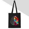 Shirtracer - Cotton Bag - Art - Brain Halves Grey