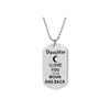 SBI Jewelry Daughter I Love You Necklace for Women Engraved