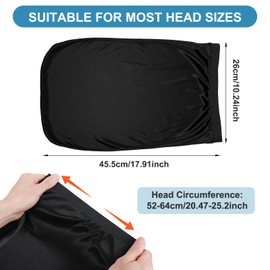 2 Pieces Large Dreadlock Cap Unisex Satin Shower Cap Head Wrap Loc Caps Satin Bonnet Sleeping Caps Hair Accessories Sleep Bonnet for Curly Braids Wave