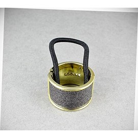 Perfect Hairstyle with Our Hair Accessories - Grey Ponytail Holder Cuff Hinged Glitter Gold Hair Tie Pony Tail Circle Fashionable Hair Accessory Hair Jewelry Accessories for Lady Women