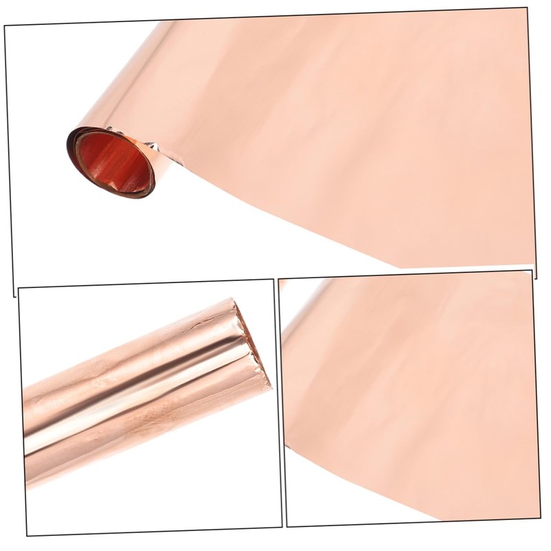 Gatuida 1 Roll Copper Sheet Copper Material for Crafting and