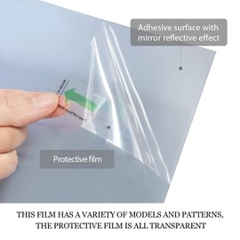 HIDBEA Window Film Daytime Privacy ,One Way Mirror Window Tint for Home, Heat Control Sun Blocking Anti UV Non-Adhesive Self Static Cling Window Stickers (Silver, 35.4 Inch x 8.2 Feet)